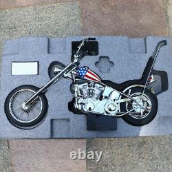 1/4 Easy Rider Harley Davidson Construit Moto Modèle Diecast Captain America