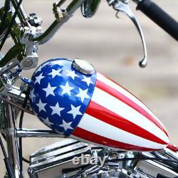 1/4 Easy Rider Harley Davidson Construit Moto Modèle Diecast Captain America