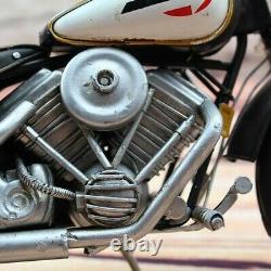 18 Echelle Rétro Fer Blanc 1979 Harley Davidson Moto Modèle FXSTS Oeuvre Nr