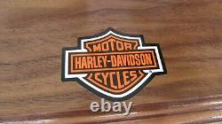 1903-04 Harley Davidson Moto Xonex Grand 16 Echelle Custom Bois Support 33cm