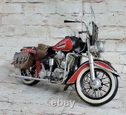 1952 Harley Davidson Fl OHV450 V-Twin Vélo Moto de Collection Décor Vélo Art