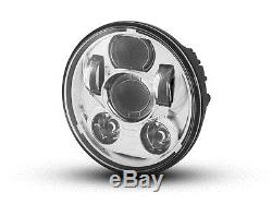 5.75 CHROME Projecteur LED Phare INSERT POUR HARLEY DAVIDSON MOTO modèles