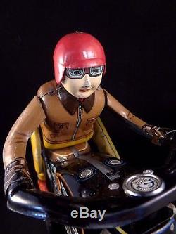 Ancien et RARE jouet MOTO ATOM HARLEY Davidson tôle MASUDAYA toys JAPAN 1960