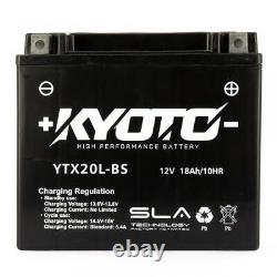 Batterie SLA Kyoto pour Moto Harley Davidson 1340 Fxdb 1991 YTX20L-BS SLA / 12V