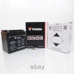 Batterie Yuasa pour Moto Harley Davidson 1450 FLH 2000 à 2007 YIX30L / 12V