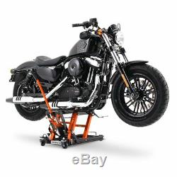 Béquille ciseaux CLO pour Harley Davidson Dyna Super Glide/ Custom, Cross Bones