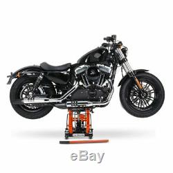 Béquille ciseaux CLO pour Harley Davidson Dyna Super Glide/ Custom, Cross Bones