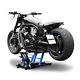 Bequille D'atelier Moto Ciseaux Pour Harley Davidson Night-rod Vrscd L Noir-bleu