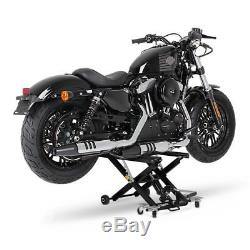 Bequille d'atelier XL pour Harley Davidson Sportster 1200 leve moto cric noir