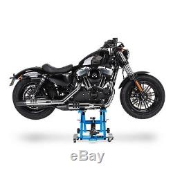 Bequille d'atelier pour Harley Davidson CVO Road Glide Ultra leve moto cric bleu