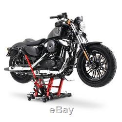 Bequille d'atelier pour Harley Davidson Dyna Fat Bob (FXDF) leve moto rouge-noir