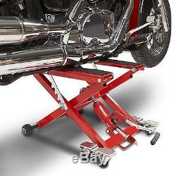 Bequille d'atelier pour Harley Davidson Road King (FLHR/I) leve moto cric rouge