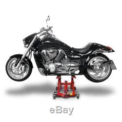 Bequille d'atelier pour Harley Davidson Street Glide (FLHX) leve moto cric rouge