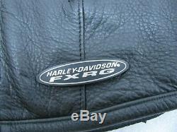 Blouson FXRG Harley Davidson en cuir noir. Modèle femme. Taille M
