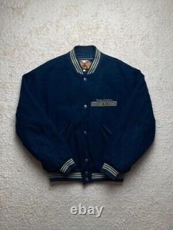 Blouson Teddy / Veste Harley-Davidson vintage collector marine 70% Laine Taille