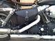 Borsa Moto In Cuoio Per I Modelli Harley Davidson Dyna 2006-2012 Artigianale