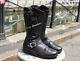 Bottes En Cuir Moto Noir Vintage Harley Davidson Biker Boots Numero 38