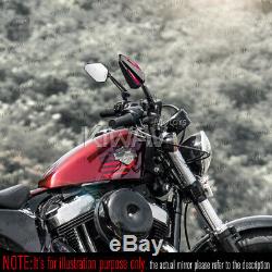 Convex rétroviseur Achilles noir + rouge réglable pour KTM Moto Guzzi MV Agusta