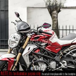 Convex rétroviseur Achilles noir + rouge réglable pour KTM Moto Guzzi MV Agusta