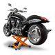 Cric Moto A Ciseaux Hydraulique Pour Harley Davidson Dyna Fat Bob Fxdf Orange