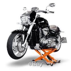 Cric Moto a Ciseaux Hydraulique pour Harley Davidson Fat Boy FLSTF orange