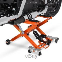 Cric Moto a Ciseaux Hydraulique pour Harley Davidson orange Leve de Stand