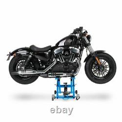 Cric Moto á Ciseaux XL pour Harley-Davidson Breakout/ 114 bleu Lève Hydraulique