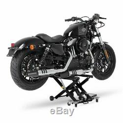 Cric Moto á Ciseaux XL pour Harley Davidson CVO Limited noir Lève Hydraulique