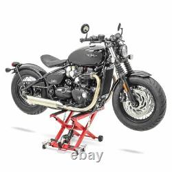 Cric Moto á Ciseaux XL pour Harley Davidson Freewheeler rouge Lève Hydraulique