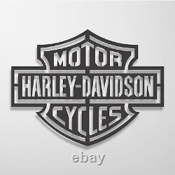 Décoration Murale en Métal Enseigne en métal Harley Davidson Décoration garage