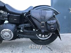 Dynamite Sac en Cuir Convient pour Harley Davidson Dyna Street Bob 1996-2017