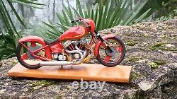 Exceptionnelle Harley Davidson 1600 Compresseur 1/6 Tout Metal