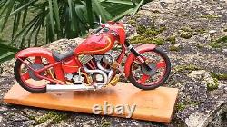 Exceptionnelle Harley Davidson 1600 Compresseur 1/6 Tout Metal