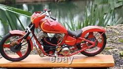 Exceptionnelle Harley Davidson 1600 Compresseur 1/6 Tout Metal