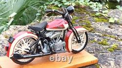 Exceptionnelle Harley Davidson Knuklehead 1936 1/6 Tout Metal