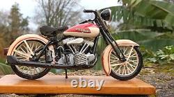 Exceptionnelle Harley Davidson Knuklehead 1936 1/6 Tout Metal