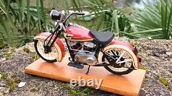 Exceptionnelle Harley Davidson Knuklehead 1936 1/6 Tout Metal