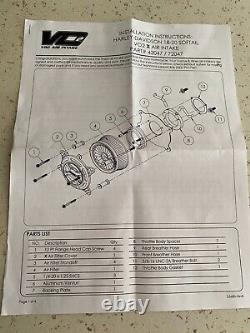 Filtre à air Vance & Hines VO2X pour moto Harley Davidson Touring Softail