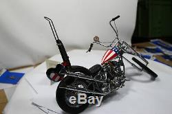 Franklin Mint Harley-Davidson Easy Cavalier Hachoir Avec Casque 110 Voir Fotos