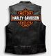 Gilet En Cuir De Motard Noir Harley Davidson Pour Hommes à Lien De Passage De