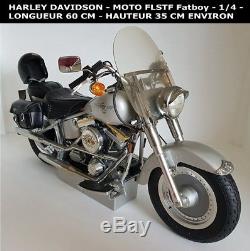 HARLEY DAVIDSON MOTO FLSTF Fatboy 1/4 POID 5.8 KG- BIEN LIRE POUR L'ENVOI