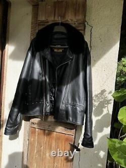 HARLEY DAVIDSON Perfecto Biker Blouson Aviateur Noir Cuir Neuf Lederjacke XXL