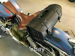 HD Harley Davidson Valise Sissybar Rouleau Bagages Malette pour Moto Noir Anubis