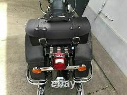 HD Harley Davidson Valise Sissybar Rouleau Bagages Malette pour Moto Noir Anubis