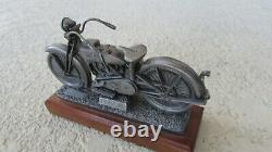 Harley Davidson 1922 Jd V Double Étain Moto Grand Affichage Bureau/Homme Cave