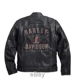 Harley-Davidson D H Veste pour moto LONGWAY Taille L en cuir 98089-15VM/000L
