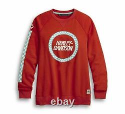Harley-Davidson Femmes Course Manche Rayures Sweat 96365-20VW Longues Col