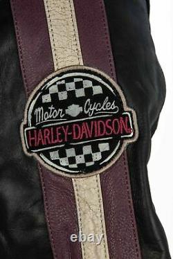 Harley-Davidson Femmes Veste de Moto en Cuir, Ce Approuvé, 97005-18EW