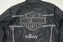Harley Davidson Homme Luminator 360 Cuir Noir Veste M L XL 2XL 98013-10VM