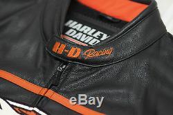 Harley Davidson Homme Screamin Aigle Cuir Veste XL Raceway 98226-06VM Rare